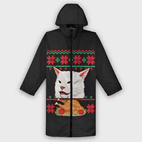 Дождевик унисекс 3D с принтом Woman Yelling at Cat в городе Новоалтайск,  |  | cat | cats | christmas | mem | meme | memes | new year | xmas | вязаный | женщина | кот | кричит | мем | мемы | на кота | новый год | рождество | свитер