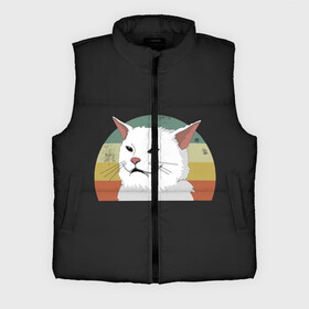 Мужской жилет утепленный 3D с принтом Woman Yelling at Cat в городе Новоалтайск,  |  | cat | cats | mem | meme | memes | женщина | кот | кричит | мем | мемы | на кота