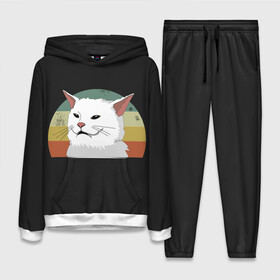 Женский костюм 3D (с толстовкой) с принтом Woman Yelling at Cat в городе Новоалтайск,  |  | cat | cats | mem | meme | memes | женщина | кот | кричит | мем | мемы | на кота