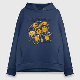 Женское худи Oversize хлопок с принтом Jake the dog в городе Новоалтайск, френч-терри — 70% хлопок, 30% полиэстер. Мягкий теплый начес внутри —100% хлопок | боковые карманы, эластичные манжеты и нижняя кромка, капюшон на магнитной кнопке | adventure time | dsgnosadchaya | jake the dog | vdosadir | время приключений | джейк | пендлтон уорд