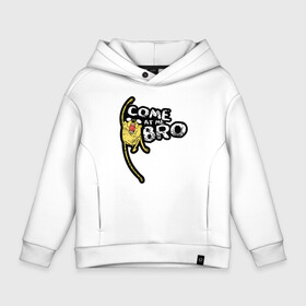 Детское худи Oversize хлопок с принтом Come At Me Bro в городе Новоалтайск, френч-терри — 70% хлопок, 30% полиэстер. Мягкий теплый начес внутри —100% хлопок | боковые карманы, эластичные манжеты и нижняя кромка, капюшон на магнитной кнопке | Тематика изображения на принте: adventure time | come at me bro | dsgnosadchaya | jake | vdosadir | время приключений | джейк | пендлтон уорд | финн