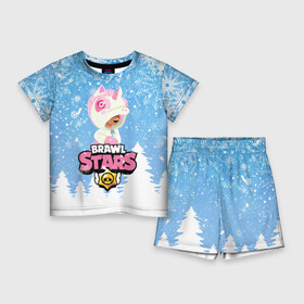 Детский костюм с шортами 3D с принтом Brawl Stars Leon Unicorn в городе Новоалтайск,  |  | 2020 | brawl | brawl stars | christmas | leon | new year | stars | бравл старс | брол старс | единорог | зима | игра | леон | новогодний | новый год | рождество | снег | снежинки