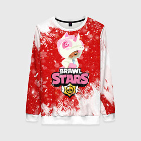 Женский свитшот 3D с принтом Brawl Stars Leon Unicorn в городе Новоалтайск, 100% полиэстер с мягким внутренним слоем | круглый вырез горловины, мягкая резинка на манжетах и поясе, свободная посадка по фигуре | 2020 | brawl | brawl stars | christmas | leon | new year | stars | бравл старс | брол старс | единорог | зима | игра | леон | новогодний | новый год | рождество | снег | снежинки