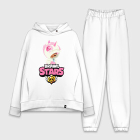 Женский костюм хлопок Oversize с принтом Brawl Stars Leon Unicorn в городе Новоалтайск,  |  | brawl | brawl stars | leon | stars | unicorn | бравл старс | брол старс | единорог | игра | леон | мобильная игра | мобильные игры
