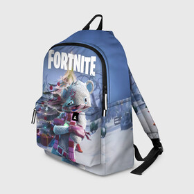 Рюкзак 3D с принтом Fortnite Новогодний в городе Новоалтайск, 100% полиэстер | лямки с регулируемой длиной, сверху петелька, чтобы рюкзак можно было повесить на вешалку. Основное отделение закрывается на молнию, как и внешний карман. Внутри два дополнительных кармана, один из которых закрывается на молнию. По бокам два дополнительных кармашка | christmas | epic games | fortnite | игры | новый год | рождество | фортнайт