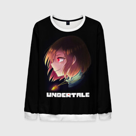 Мужской свитшот 3D с принтом UNDERTALE в городе Новоалтайск, 100% полиэстер с мягким внутренним слоем | круглый вырез горловины, мягкая резинка на манжетах и поясе, свободная посадка по фигуре | chara | frisk | sans | undertale | андертале | андертейл | игра | подземная сказка | санс | ундертале | фриск | чара