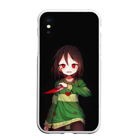 Чехол для iPhone XS Max матовый с принтом UNDERTALE в городе Новоалтайск, Силикон | Область печати: задняя сторона чехла, без боковых панелей | Тематика изображения на принте: chara | frisk | sans | undertale | андертале | андертейл | игра | подземная сказка | санс | ундертале | фриск | чара
