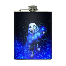 Фляга с принтом UNDERTALE в городе Новоалтайск, металлический корпус | емкость 0,22 л, размер 125 х 94 мм. Виниловая наклейка запечатывается полностью | Тематика изображения на принте: chara | frisk | sans | undertale | андертале | андертейл | игра | подземная история | подземная сказка | санс | ундертале | фриск | чара