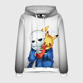 Мужская толстовка 3D с принтом UNDERTALE в городе Новоалтайск, 100% полиэстер | двухслойный капюшон со шнурком для регулировки, мягкие манжеты на рукавах и по низу толстовки, спереди карман-кенгуру с мягким внутренним слоем. | chara | frisk | sans | undertale | андертале | андертейл | игра | пика | пикачу | подземная история | подземная сказка | покемон | санс | ундертале | фриск | чара