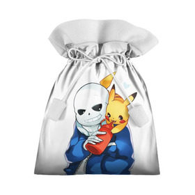 Подарочный 3D мешок с принтом UNDERTALE в городе Новоалтайск, 100% полиэстер | Размер: 29*39 см | chara | frisk | sans | undertale | андертале | андертейл | игра | пика | пикачу | подземная история | подземная сказка | покемон | санс | ундертале | фриск | чара