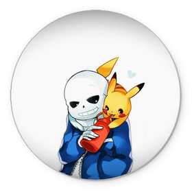 Коврик для мышки круглый с принтом UNDERTALE в городе Новоалтайск, резина и полиэстер | круглая форма, изображение наносится на всю лицевую часть | chara | frisk | sans | undertale | андертале | андертейл | игра | пика | пикачу | подземная история | подземная сказка | покемон | санс | ундертале | фриск | чара
