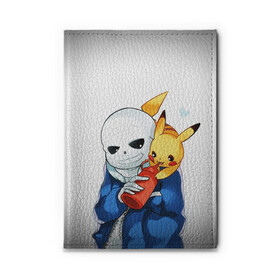 Обложка для автодокументов с принтом UNDERTALE в городе Новоалтайск, натуральная кожа |  размер 19,9*13 см; внутри 4 больших “конверта” для документов и один маленький отдел — туда идеально встанут права | Тематика изображения на принте: chara | frisk | sans | undertale | андертале | андертейл | игра | пика | пикачу | подземная история | подземная сказка | покемон | санс | ундертале | фриск | чара