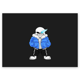 Поздравительная открытка с принтом UNDERTALE в городе Новоалтайск, 100% бумага | плотность бумаги 280 г/м2, матовая, на обратной стороне линовка и место для марки
 | Тематика изображения на принте: chara | frisk | sans | undertale | андертале | андертейл | игра | подземная история | подземная сказка | санс | ундертале | фриск | чара