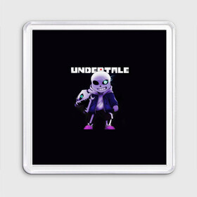 Магнит 55*55 с принтом UNDERTALE в городе Новоалтайск, Пластик | Размер: 65*65 мм; Размер печати: 55*55 мм | Тематика изображения на принте: chara | frisk | sans | undertale | андертале | андертейл | игра | подземная история | подземная сказка | санс | ундертале | фриск | чара