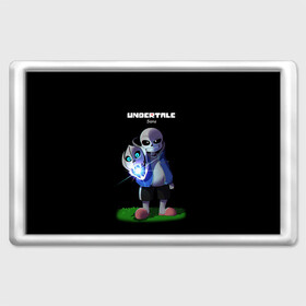Магнит 45*70 с принтом UNDERTALE в городе Новоалтайск, Пластик | Размер: 78*52 мм; Размер печати: 70*45 | Тематика изображения на принте: chara | frisk | sans | undertale | андертале | андертейл | игра | подземная история | подземная сказка | санс | ундертале | фриск | чара