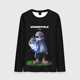 Мужской лонгслив 3D с принтом UNDERTALE в городе Новоалтайск, 100% полиэстер | длинные рукава, круглый вырез горловины, полуприлегающий силуэт | chara | frisk | sans | undertale | андертале | андертейл | игра | подземная история | подземная сказка | санс | ундертале | фриск | чара