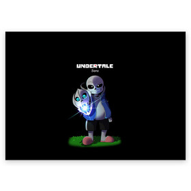 Поздравительная открытка с принтом UNDERTALE в городе Новоалтайск, 100% бумага | плотность бумаги 280 г/м2, матовая, на обратной стороне линовка и место для марки
 | Тематика изображения на принте: chara | frisk | sans | undertale | андертале | андертейл | игра | подземная история | подземная сказка | санс | ундертале | фриск | чара