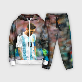Детский костюм 3D с принтом Месси Аргентина в городе Новоалтайск,  |  | barca | barcelona | champions | football | messi | soccer | spain | uefa | world cup | барса | барселона | ла лига | лео месси | лига чемпионов | месси | форма | формы | футбол