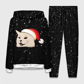 Женский костюм 3D (с толстовкой) с принтом woman yelling at cat в городе Новоалтайск,  |  | happy new year | mem | woman yelling at cat | женщина кричит на кота | мем | новый год