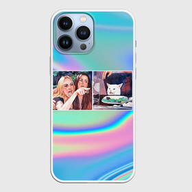 Чехол для iPhone 13 Pro Max с принтом woman yelling at cat в городе Новоалтайск,  |  | mem | woman yelling at cat | женщина кричит на кота | мем