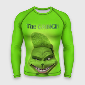 Мужской рашгард 3D с принтом Grinch Face в городе Новоалтайск,  |  | christmas | claus | grinch stole | how the | jingle | merry | santa | гринч | гуманоид | диккенс | ктоград | олени | рождество | снежинки | чарльз