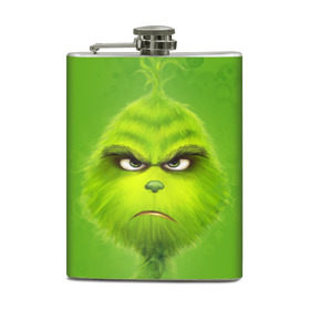Фляга с принтом The Grinch в городе Новоалтайск, металлический корпус | емкость 0,22 л, размер 125 х 94 мм. Виниловая наклейка запечатывается полностью | Тематика изображения на принте: christmas | claus | grinch stole | how the | jingle | merry | santa | гринч | гуманоид | диккенс | ктоград | олени | рождество | снежинки | чарльз