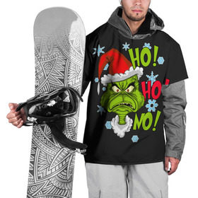 Накидка на куртку 3D с принтом Grinch Face No! No! No! в городе Новоалтайск, 100% полиэстер |  | christmas | claus | grinch stole | how the | jingle | merry | santa | гринч | гуманоид | диккенс | ктоград | олени | рождество | снежинки | чарльз