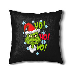 Подушка 3D с принтом Grinch Face No! No! No! в городе Новоалтайск, наволочка – 100% полиэстер, наполнитель – холлофайбер (легкий наполнитель, не вызывает аллергию). | состоит из подушки и наволочки. Наволочка на молнии, легко снимается для стирки | christmas | claus | grinch stole | how the | jingle | merry | santa | гринч | гуманоид | диккенс | ктоград | олени | рождество | снежинки | чарльз