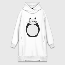 Платье-худи хлопок с принтом Panda Totoro в городе Новоалтайск,  |  | forest | friend | ghibli | japan | keeper | miyazaki | nature | neigbor | neighbour | panda | totoro | анимация | аниме | гибли | друг | животные | лес | любовь | милый | мир | миядзаки | мульт | мультфильм | панда | приключения | природа | сказка