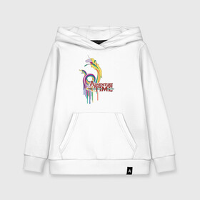 Детская толстовка хлопок с принтом Lady Rainicorn в городе Новоалтайск, 100% хлопок | Круглый горловой вырез, эластичные манжеты, пояс, капюшен | adventure time | dsgngerzen | ice king | lady rainicorn | vdgerir | время приключений | леди ливнерог | парнишка | пёс | пес джейк | фин | финн и джейк