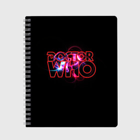 Тетрадь с принтом Doctor Who в городе Новоалтайск, 100% бумага | 48 листов, плотность листов — 60 г/м2, плотность картонной обложки — 250 г/м2. Листы скреплены сбоку удобной пружинной спиралью. Уголки страниц и обложки скругленные. Цвет линий — светло-серый
 | doctor | who | доктор | доктор кто | кто