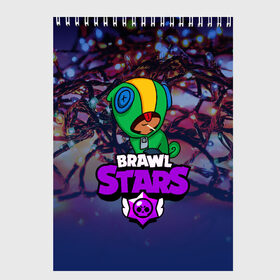 Скетчбук с принтом BRAWL STARS НОВОГОДНИЙ в городе Новоалтайск, 100% бумага
 | 48 листов, плотность листов — 100 г/м2, плотность картонной обложки — 250 г/м2. Листы скреплены сверху удобной пружинной спиралью | 2020 | android | brawl stars | crow | games | leon | mobile game | stars | бравл старс | ворон | игры | леон | мобильные игры