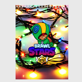 Скетчбук с принтом BRAWL STARS НОВОГОДНИЙ в городе Новоалтайск, 100% бумага
 | 48 листов, плотность листов — 100 г/м2, плотность картонной обложки — 250 г/м2. Листы скреплены сверху удобной пружинной спиралью | 2020 | android | brawl stars | crow | games | leon | mobile game | stars | бравл старс | ворон | игры | леон | мобильные игры