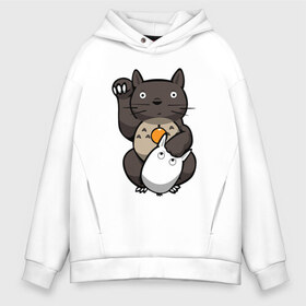 Мужское худи Oversize хлопок с принтом Totoro Maneki Neko в городе Новоалтайск, френч-терри — 70% хлопок, 30% полиэстер. Мягкий теплый начес внутри —100% хлопок | боковые карманы, эластичные манжеты и нижняя кромка, капюшон на магнитной кнопке | cat | forest | friend | ghibli | japan | keeper | miyazaki | nature | neigbor | neighbour | totoro | анимация | аниме | гибли | друг | животные | кот | котенок | котик | кошка | лес | любовь | милый | мир | миядзаки | мульт | мультфильм