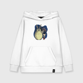 Детская толстовка хлопок с принтом Donnie Totoro в городе Новоалтайск, 100% хлопок | Круглый горловой вырез, эластичные манжеты, пояс, капюшен | donnie darko | forest | friend | ghibli | japan | keeper | miyazaki | nature | neigbor | neighbour | totoro | анимация | аниме | гибли | донни дарко | друг | животные | лес | любовь | милый | мир | миядзаки | мульт | мультфильм | приключения