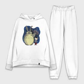 Женский костюм хлопок Oversize с принтом Donnie Totoro в городе Новоалтайск,  |  | donnie darko | forest | friend | ghibli | japan | keeper | miyazaki | nature | neigbor | neighbour | totoro | анимация | аниме | гибли | донни дарко | друг | животные | лес | любовь | милый | мир | миядзаки | мульт | мультфильм | приключения