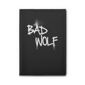Обложка для автодокументов с принтом Bad wolf в городе Новоалтайск, натуральная кожа |  размер 19,9*13 см; внутри 4 больших “конверта” для документов и один маленький отдел — туда идеально встанут права | Тематика изображения на принте: bbc | dimension | dr who | jenna coleman | jodie whittaker | matt smith | relative | resolution | space | tardis | the doctor | time | галлифрей | джоди уиттакер | доктор кто | тардис
