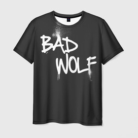 Мужская футболка 3D с принтом Bad wolf в городе Новоалтайск, 100% полиэфир | прямой крой, круглый вырез горловины, длина до линии бедер | bbc | dimension | dr who | jenna coleman | jodie whittaker | matt smith | relative | resolution | space | tardis | the doctor | time | галлифрей | джоди уиттакер | доктор кто | тардис