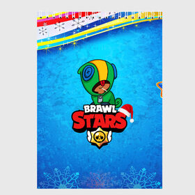 Скетчбук с принтом Brawl Stars новогодний LEON в городе Новоалтайск, 100% бумага
 | 48 листов, плотность листов — 100 г/м2, плотность картонной обложки — 250 г/м2. Листы скреплены сверху удобной пружинной спиралью | 