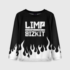 Детский лонгслив 3D с принтом Limp Bizkit в городе Новоалтайск, 100% полиэстер | длинные рукава, круглый вырез горловины, полуприлегающий силуэт
 | bizkit | limp | limp bizkit | music | rock | бизкиты | лимп бизкит | лимпы | липкие письки | музыка | рок
