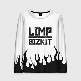 Женский лонгслив 3D с принтом Limp Bizkit  в городе Новоалтайск, 100% полиэстер | длинные рукава, круглый вырез горловины, полуприлегающий силуэт | bizkit | limp | limp bizkit | music | rock | бизкиты | лимп бизкит | лимпы | липкие письки | музыка | рок