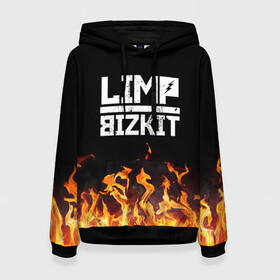 Женская толстовка 3D с принтом Limp Bizkit  в городе Новоалтайск, 100% полиэстер  | двухслойный капюшон со шнурком для регулировки, мягкие манжеты на рукавах и по низу толстовки, спереди карман-кенгуру с мягким внутренним слоем. | bizkit | limp | limp bizkit | music | rock | бизкиты | лимп бизкит | лимпы | липкие письки | музыка | рок