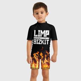Детский купальный костюм 3D с принтом Limp Bizkit  в городе Новоалтайск, Полиэстер 85%, Спандекс 15% | застежка на молнии на спине | bizkit | limp | limp bizkit | music | rock | бизкиты | лимп бизкит | лимпы | липкие письки | музыка | рок