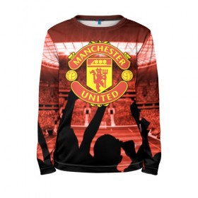Детский лонгслив 3D с принтом Manchester United в городе Новоалтайск, 100% полиэстер | длинные рукава, круглый вырез горловины, полуприлегающий силуэт
 | champions | football | manchester | manchester united | soccer | uefa | united | world cup | лига чемпионов | манчестер | манчестер юнайтед | форма | формы | футбол | юнайтед