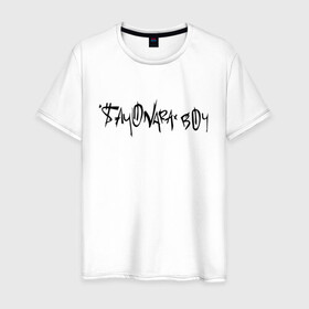 Мужская футболка хлопок с принтом SAYONARA BOY. в городе Новоалтайск, 100% хлопок | прямой крой, круглый вырез горловины, длина до линии бедер, слегка спущенное плечо. | aldjey | allj | rap | sayonara boy | музыка | певец | рэп | сеньора бой | хип хоп | элджей
