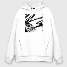 Мужское худи Oversize хлопок с принтом sad eyes в городе Новоалтайск, френч-терри — 70% хлопок, 30% полиэстер. Мягкий теплый начес внутри —100% хлопок | боковые карманы, эластичные манжеты и нижняя кромка, капюшон на магнитной кнопке | anime | eyes | manga | sad | аниме | аниме девушка | грустные глаза | грустный взгляд | грусть | манга