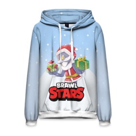 Мужская толстовка 3D с принтом Brawl Stars. Christmas Barley в городе Новоалтайск, 100% полиэстер | двухслойный капюшон со шнурком для регулировки, мягкие манжеты на рукавах и по низу толстовки, спереди карман-кенгуру с мягким внутренним слоем. | Тематика изображения на принте: bo | brawl | brock | bull | colt | dynamike | elprimo | jessie | leon | moba | nita | shelly | stars | бо | брок | булл | джесси | динамайк | кольт | леон | нита | шелли | эльпримо