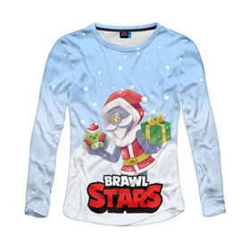 Женский лонгслив 3D Brawl Stars. Christmas Barley: в городе Новоалтайск, 100% полиэстер | длинные рукава, круглый вырез горловины, полуприлегающий силуэт | bo | brawl | brock | bull | colt | dynamike | elprimo | jessie | leon | moba | nita | shelly | stars | бо | брок | булл | джесси | динамайк | кольт | леон | нита | шелли | эльпримо
