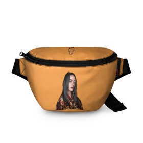 Поясная сумка 3D с принтом Billie eilish (+ на спине) в городе Новоалтайск, 100% полиэстер | плотная ткань, ремень с регулируемой длиной, внутри несколько карманов для мелочей, основное отделение и карман с обратной стороны сумки застегиваются на молнию | billie | eilish | xanny | айлишь | билли