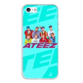 Чехол для iPhone 5/5S матовый с принтом Ateez в городе Новоалтайск, Силикон | Область печати: задняя сторона чехла, без боковых панелей | Тематика изображения на принте: ateez | atiny | destiny | k pop | kpop | kq fellaz | атеез | атез | атэз | ёсан | к поп | кпоп | минки | сан | сонхва | тин поп | уён | хонджун | чонхо | эйтиз | эйтини | юнхо